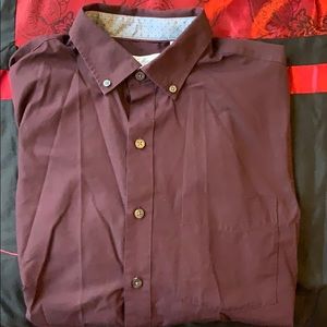 Dark maroon dress shirt
